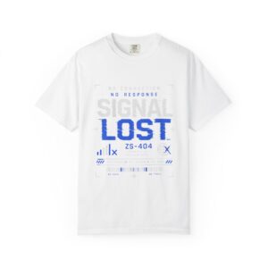 signal lost graphic t shirt — tech vintage 'no response' streetwear