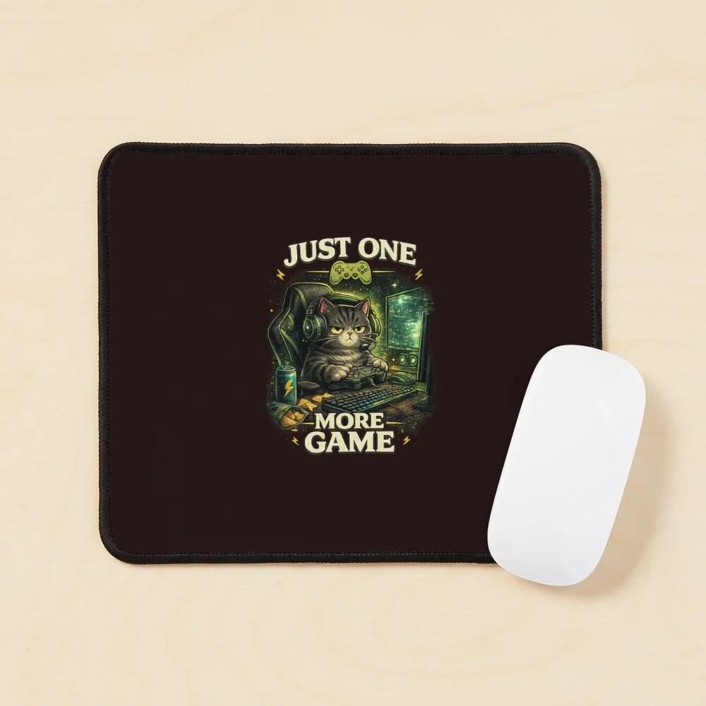 funny gamer cat just one more game grumpy kitty gaming setup funny gamer cat just one more game grumpy kitty gaming setup
