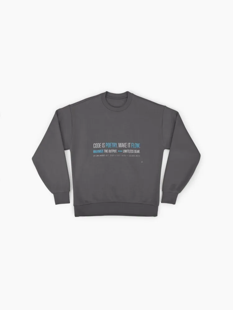 code is poetry make it flow minimalist coding motivation pullover sweatshirt code is poetry make it flow minimalist coding motivation pullover sweatshirt