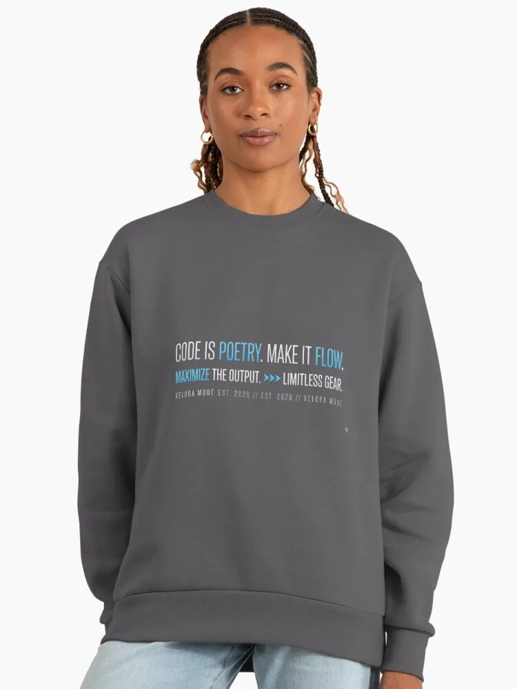 code is poetry make it flow minimalist coding motivation pullover sweatshirt code is poetry make it flow minimalist coding motivation pullover sweatshirt
