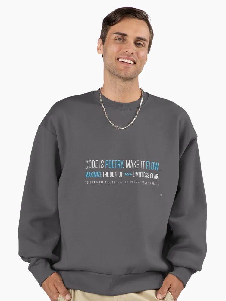 code is poetry make it flow minimalist coding motivation pullover sweatshirt code is poetry make it flow minimalist coding motivation pullover sweatshirt