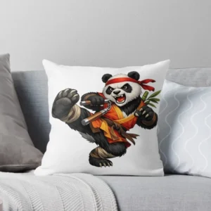 fierce panda warrior – martial arts animal action design