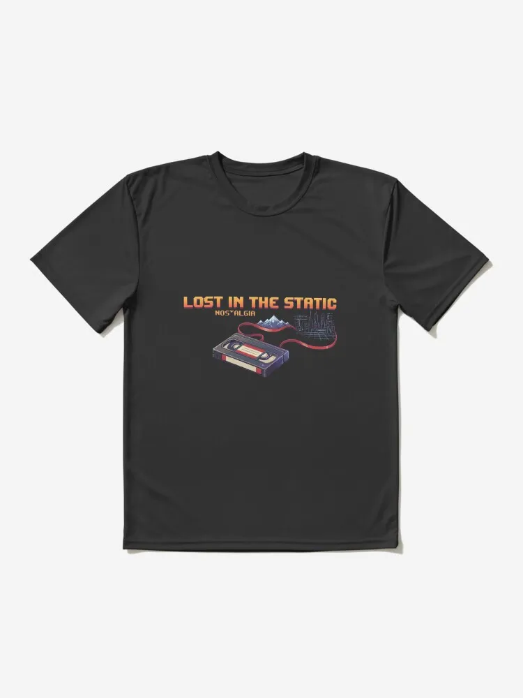 Nostalgia & Retro Synthwave Vibe Active T-Shirt - Image 3