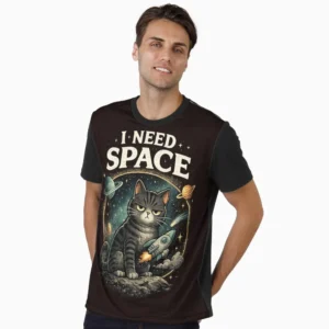 astronaut kitty in galaxy
