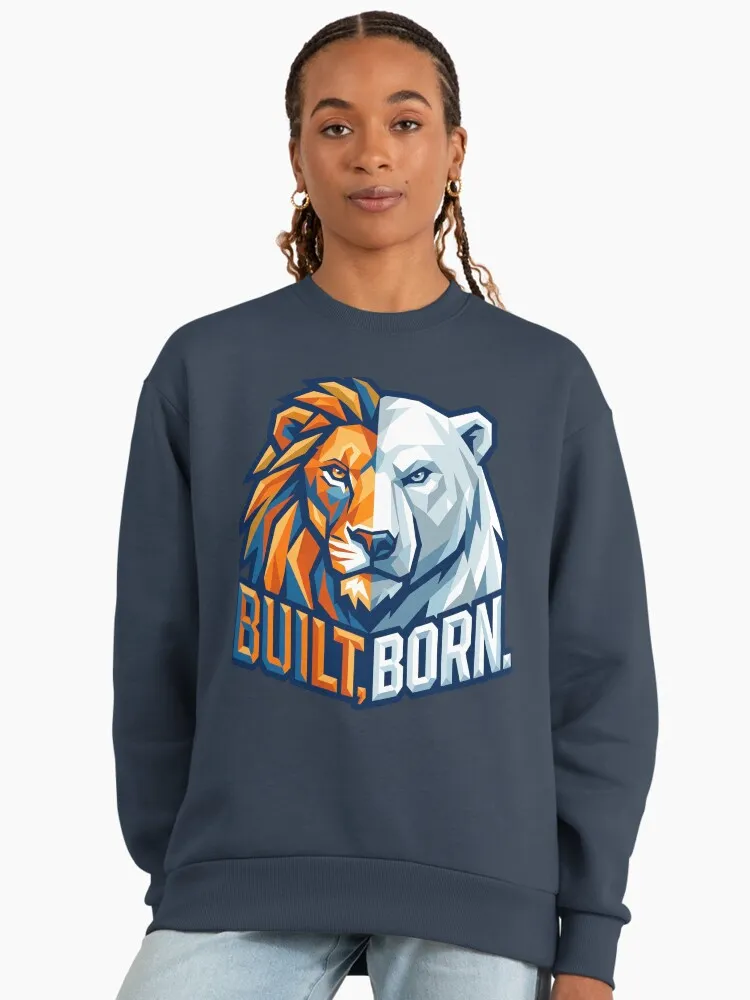 built born lion bear split face fire and ice motivation built born lion bear split face fire and ice motivation