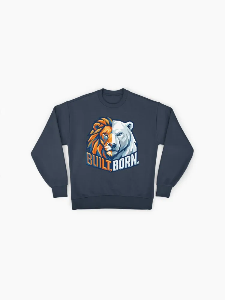 built born lion bear split face fire and ice motivation built born lion bear split face fire and ice motivation