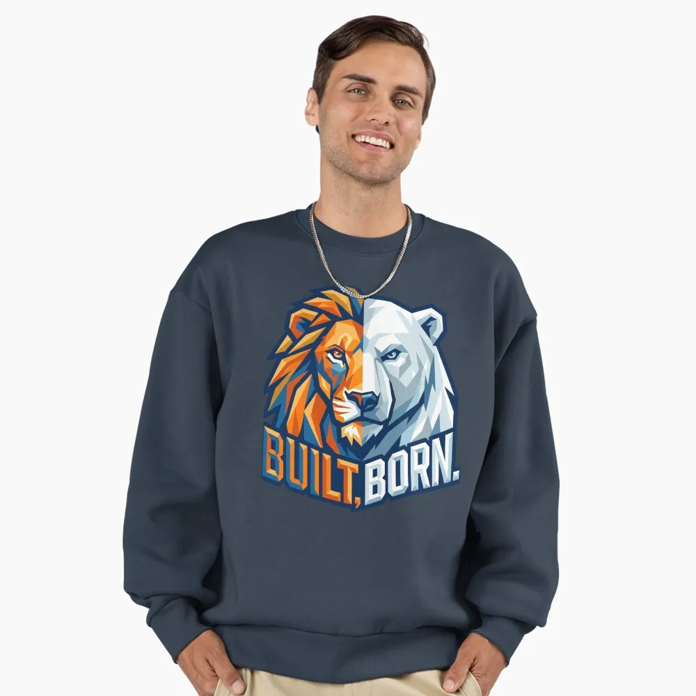 built born lion bear split face fire and ice motivation built born lion bear split face fire and ice motivation