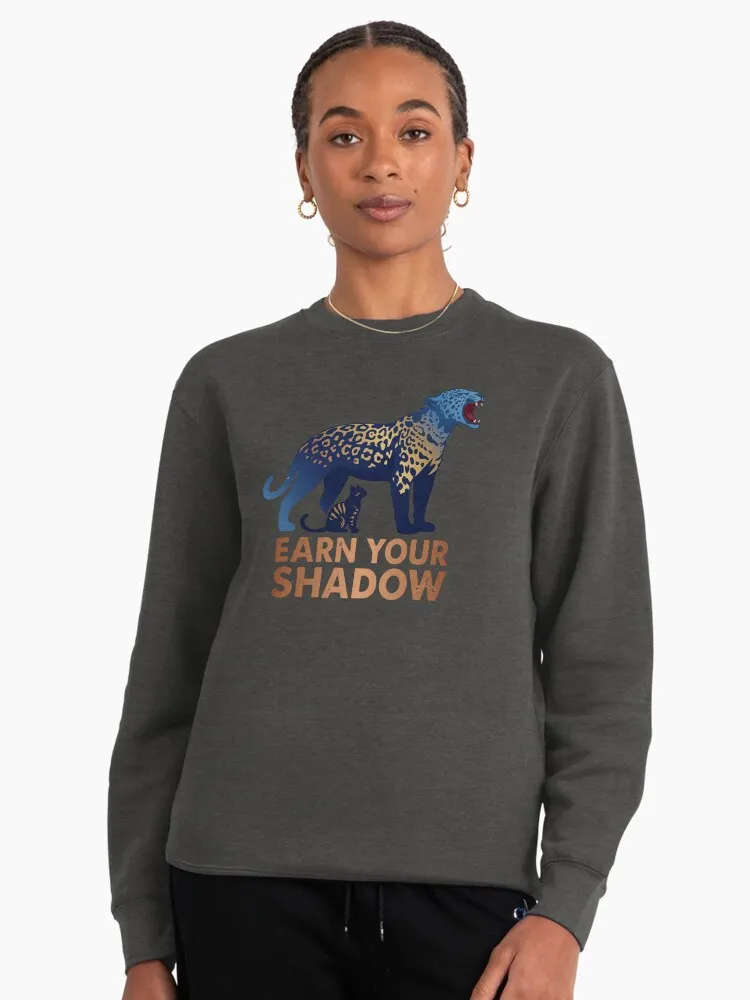 earn your shadow inner panther cat motivation pullover sweatshirt earn your shadow inner panther cat motivation pullover sweatshirt