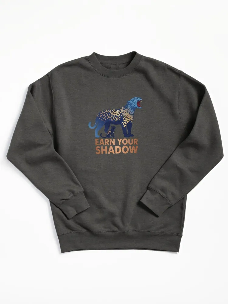 earn your shadow inner panther cat motivation pullover sweatshirt earn your shadow inner panther cat motivation pullover sweatshirt