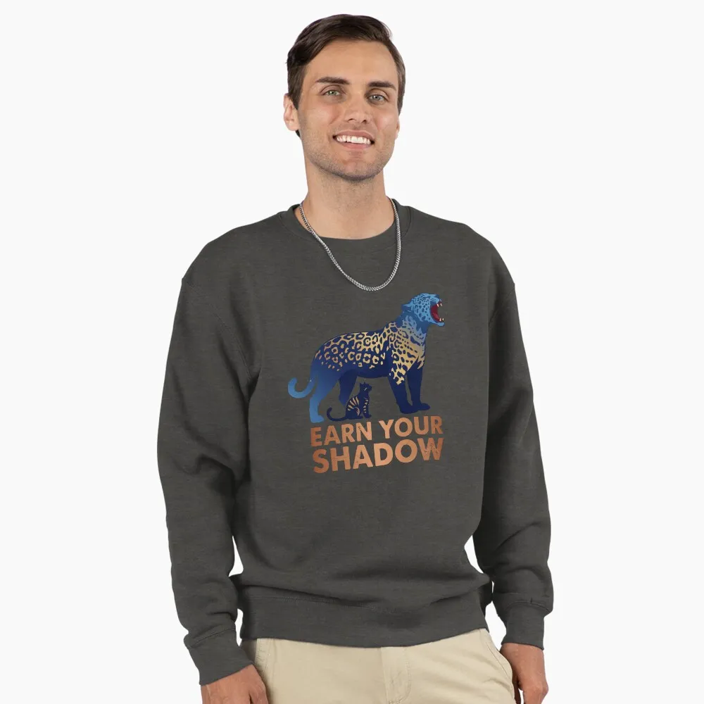 earn your shadow inner panther cat motivation pullover sweatshirt earn your shadow inner panther cat motivation pullover sweatshirt