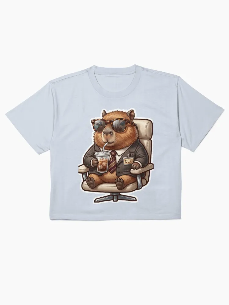 capybara ceo funny meme sticker | pretending to be productive cute office animal design capybara ceo funny meme sticker | pretending to be productive cute office animal design