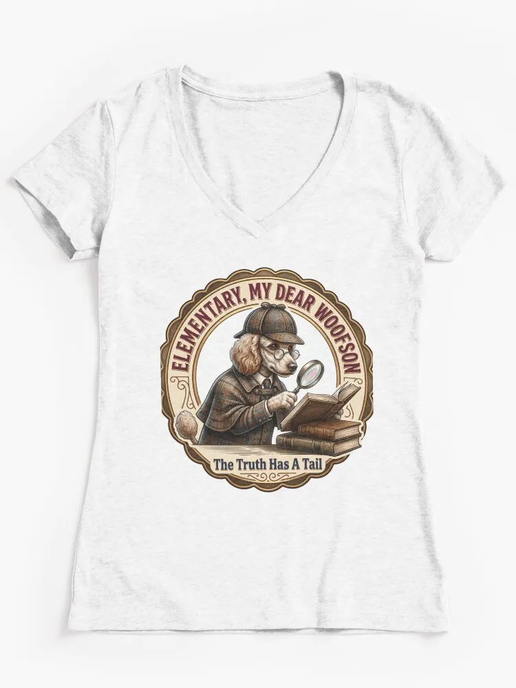 elementary my dear woofson poodle detective the truth has a tail vintage dog elementary my dear woofson poodle detective the truth has a tail vintage dog