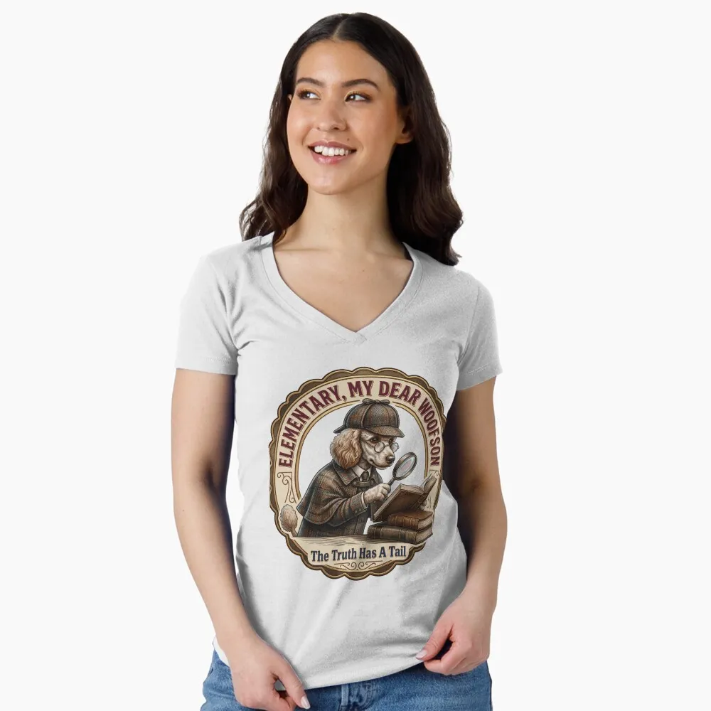 elementary my dear woofson poodle detective the truth has a tail vintage dog elementary my dear woofson poodle detective the truth has a tail vintage dog